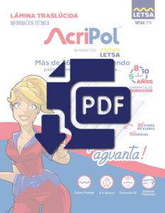 Descargar catálogo Letsa Acripol traslúcida, acceso rápido al archivo completo del material.