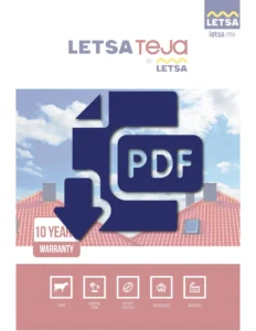 Download the LETSA Tile catalog: roofing for sports facilities, farms, and industries.