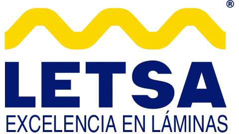 Logo nuevo Letsa, Excelencia en Láminas. Empresa 100% mexicana.